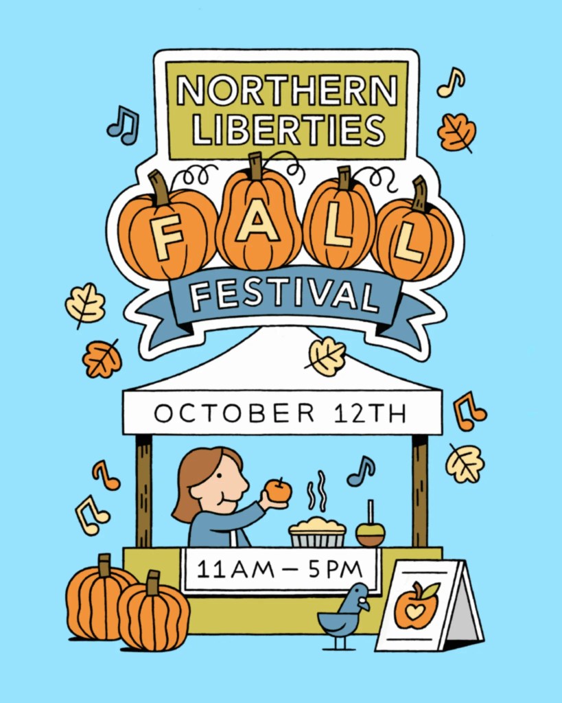 Sunday, October 12 @ 1:15 PM
Liberty Lands
Join the Northern Liberties Business Improvement District for its second annual Northern Liberties Fall Festival presented by Sprouts Farmers Market! Enjoy a full day of fall festivities for all ages! Fall in love with Northern Liberties as you wander through the outdoor market of local vendors, taste test seasonal brews and treats, and enjoy live music!